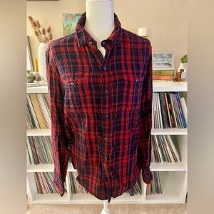 Bridge & Burn Men’s Size Medium 100% Cotton Flannel Button Down Shirt
